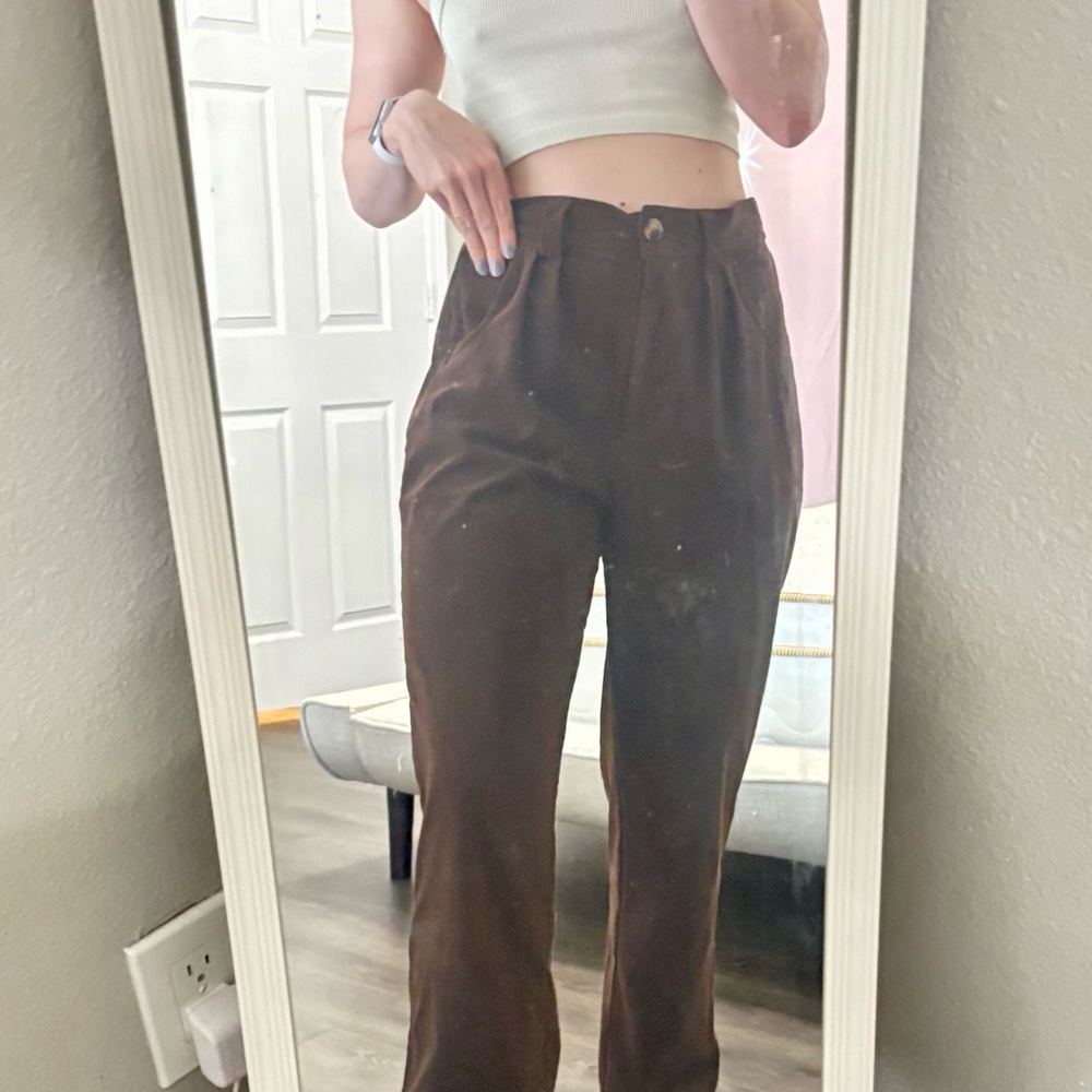 Women's Brown Corduroy Pants